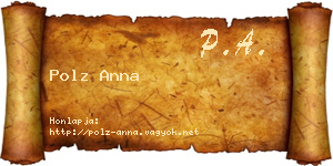 Polz Anna névjegykártya